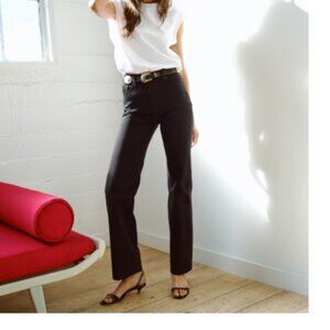 Abercrombie High Rise 90s Relaxed Jeans (Black)